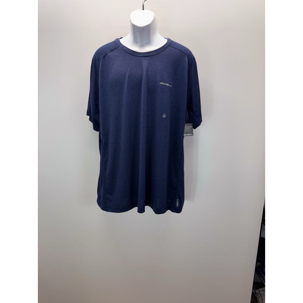 NEW Eddie Bauer Men's Adult Sz 2XL T-Shirt Freedry Resolution Tee Atlantic